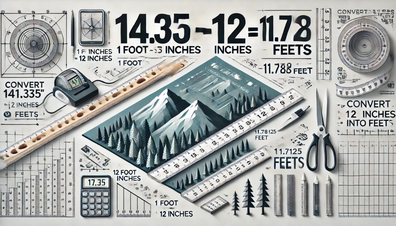 141.375 Inches Into Feet