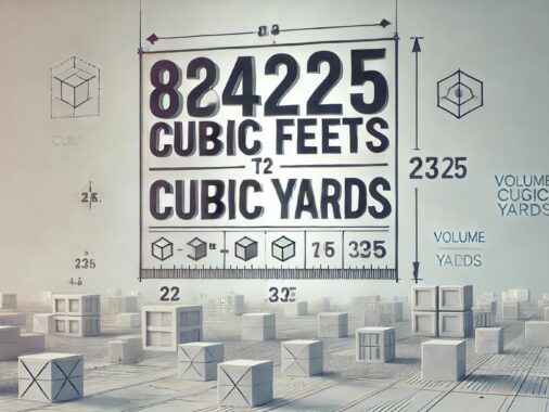 824.25 Cubic Feet To Cubic Yards