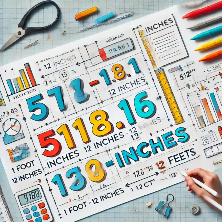 5118.11 inches to feet